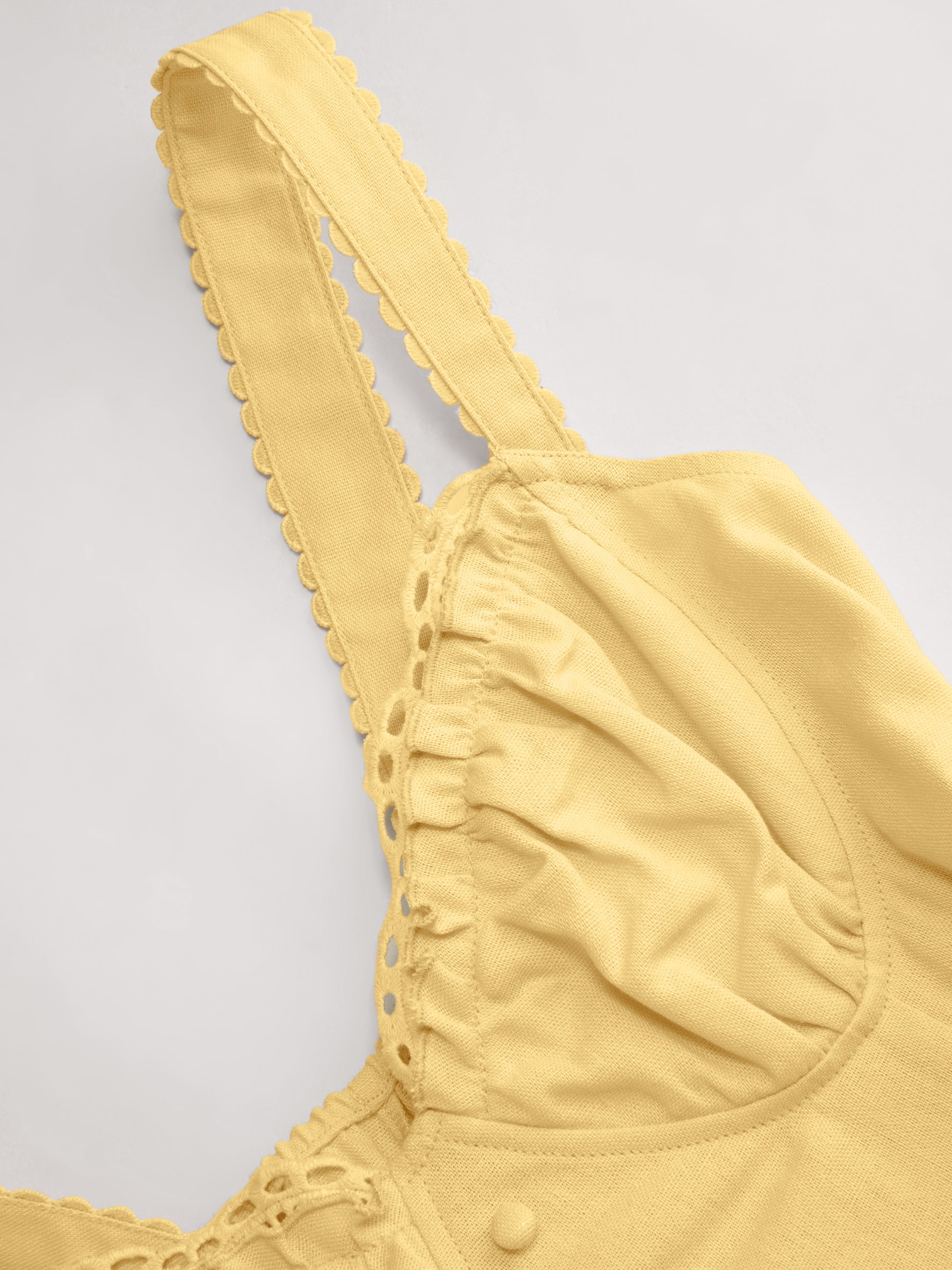 Cider Vestido Maxi Acampanado con Escote en U y Cordones