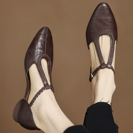 Delacroix Paris Charlotte Zapatos Mary Jane Planos para Mujer