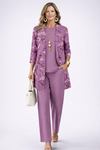 Serena Firenze Pauline Conjunto de Tres Piezas para Mujer Viola