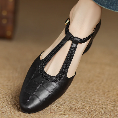 Delacroix Paris Charlotte Zapatos Mary Jane Planos para Mujer