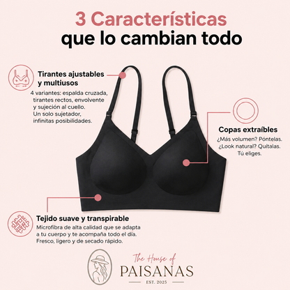 VIVA - Sujetador Sin Costuras 4 Modos