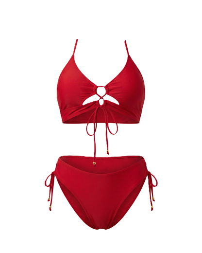 Bikini Wild Card Conjunto Dos Piezas Estampado Ajustable Playa