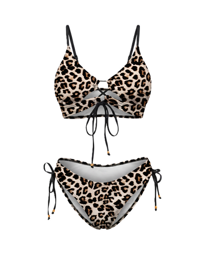 Bikini Wild Card Conjunto Dos Piezas Estampado Ajustable Playa