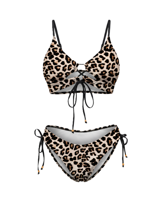Bikini Wild Card Conjunto Dos Piezas Estampado Ajustable Playa