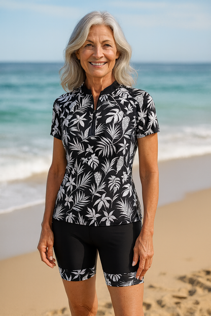 Ella Wear CoastEase Conjunto de Baño UV con Cremallera Mujer