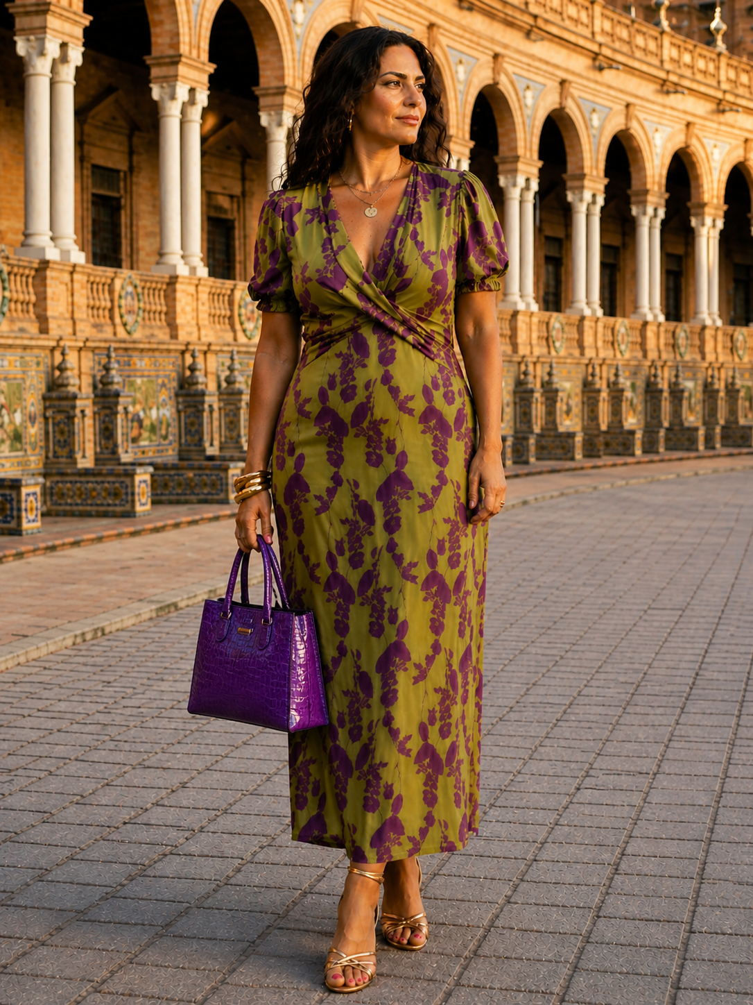 Lidia Nova Vestido Maxi Floral con Caída Fluida Elegante
