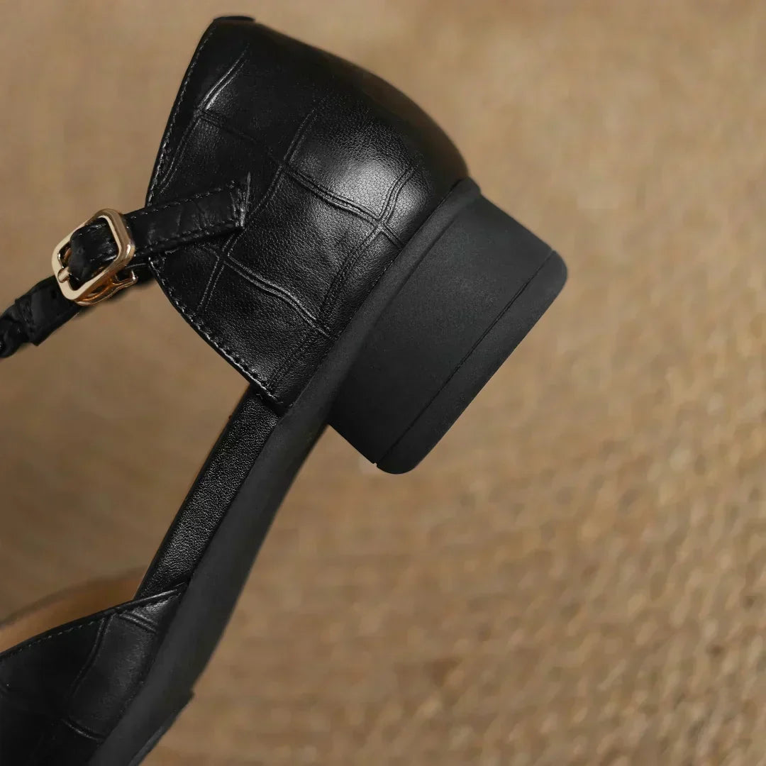 Delacroix Paris Charlotte Zapatos Mary Jane Planos para Mujer