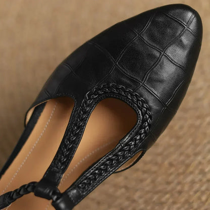 Delacroix Paris Charlotte Zapatos Mary Jane Planos para Mujer