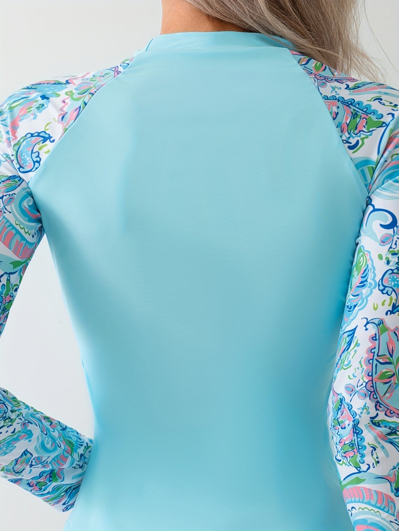 Ella Wear AquaGrace Conjunto de Tankini Protección UV Manga Larga