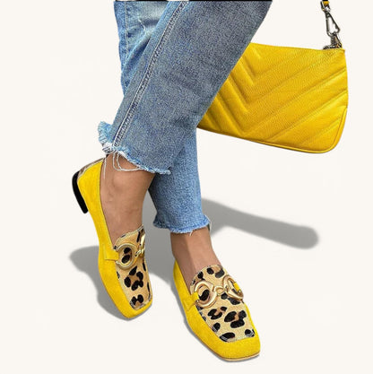 Assunta Mocasines con Estampado Animal para Mujer