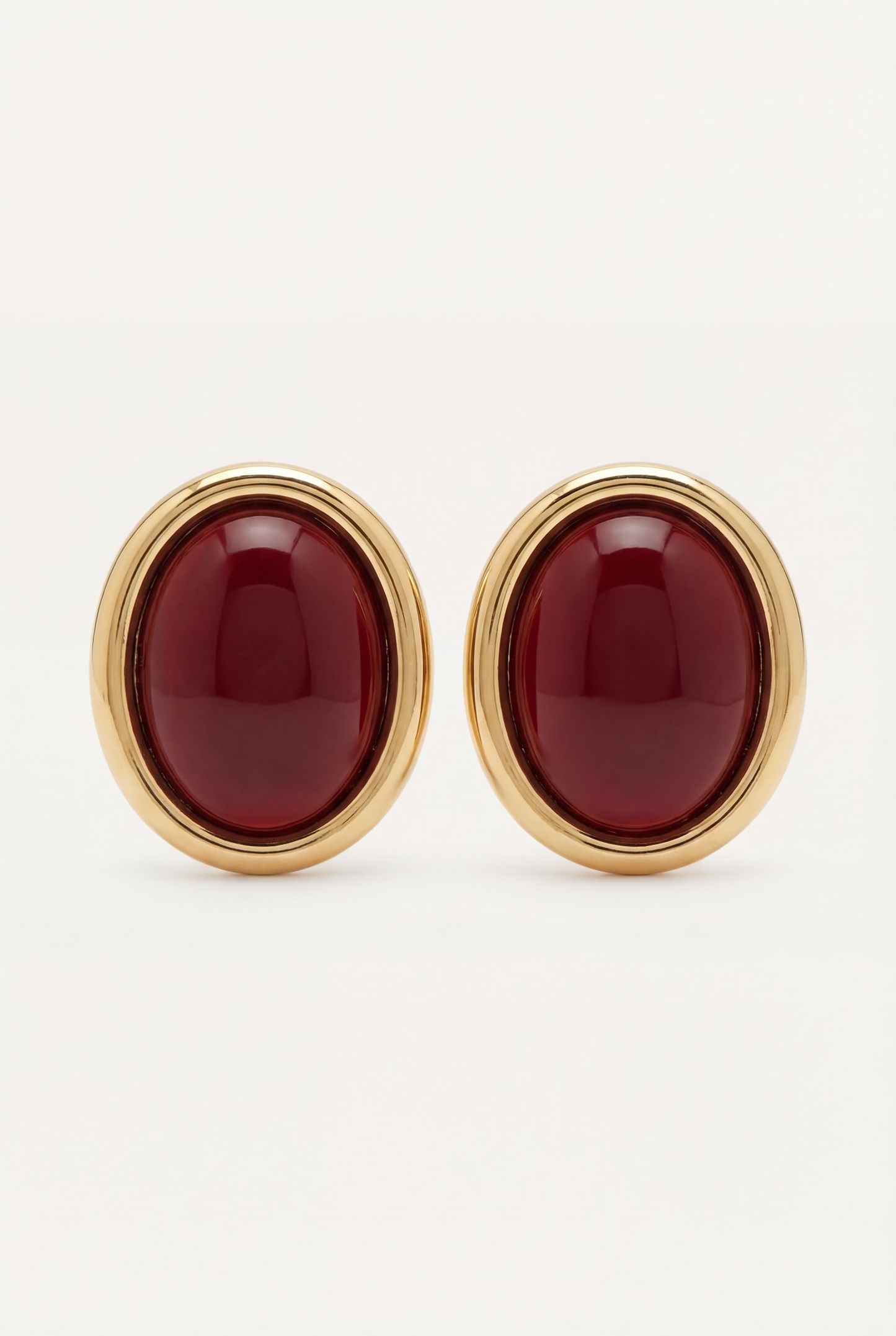 Mi tienda Rubino Amalfi Aretes de Oro con Piedra Granate