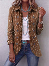 Nicolasa Chaqueta con Estampado Animal y Volantes para Mujer