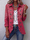 Adoración Chaqueta de Cachemira con Volantes para Mujer Rosa