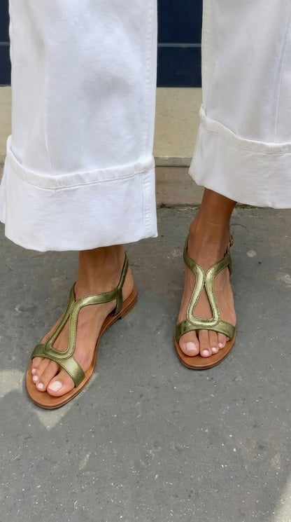 Velora Roma Sandalias Luna, Sandalias de Verano de Tacón Bajo