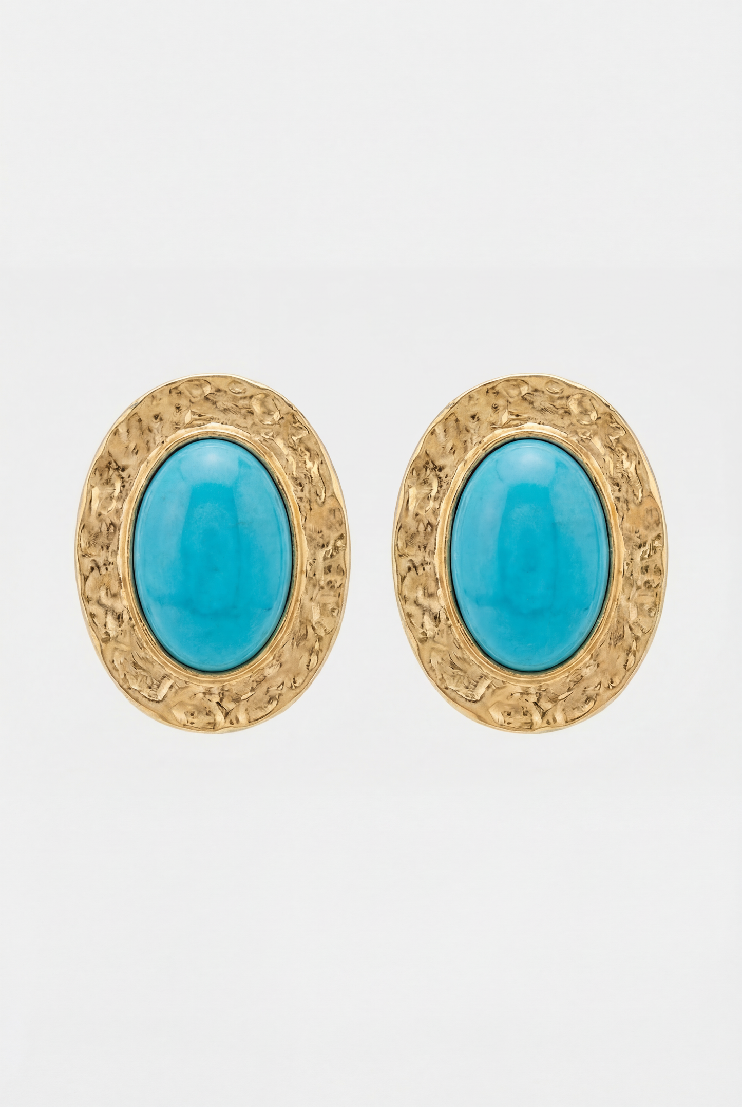 Pendientes Mi Tienda Capri Turchese con Acabado Dorado Turquesa