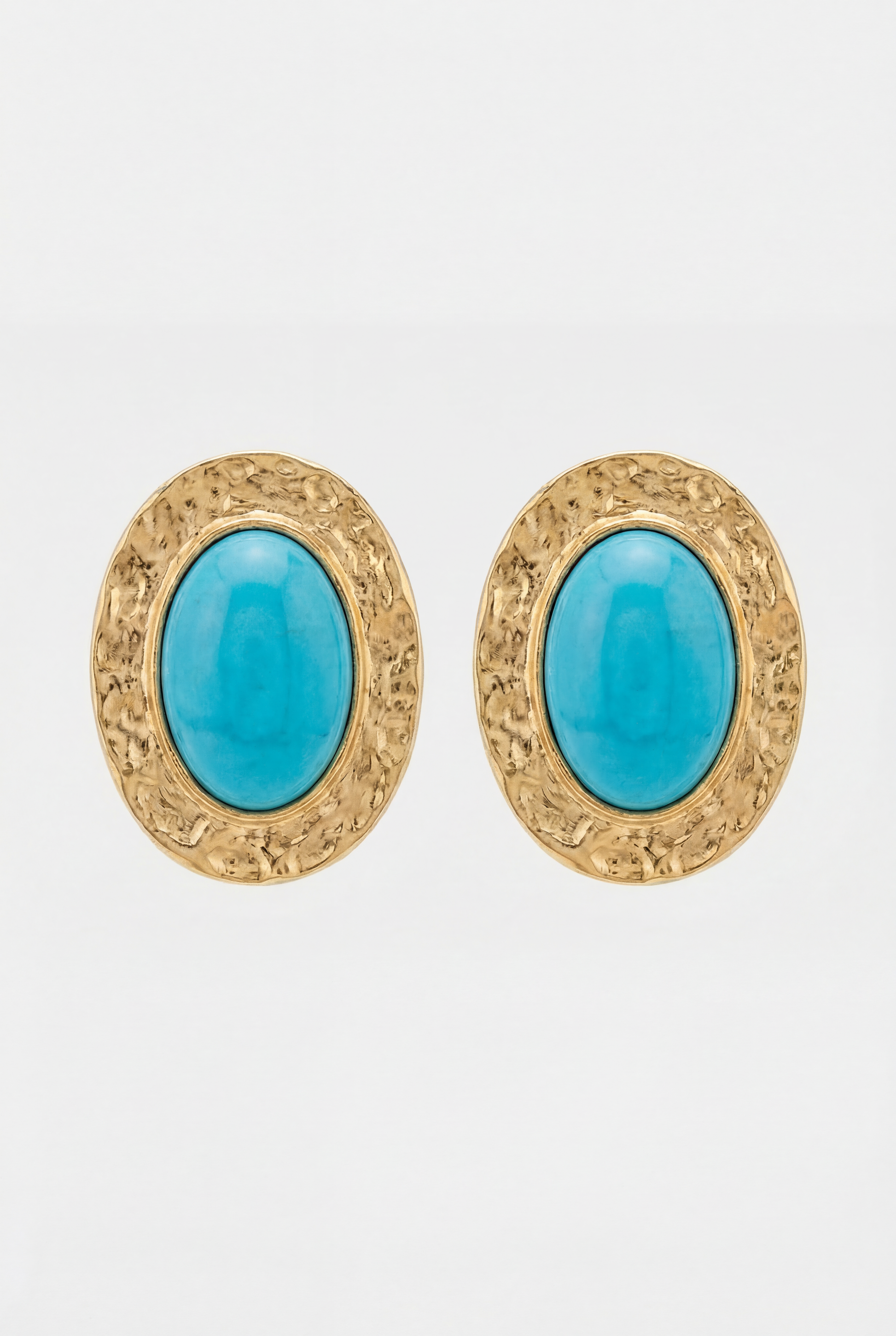 Pendientes Mi Tienda Capri Turchese con Acabado Dorado Turquesa