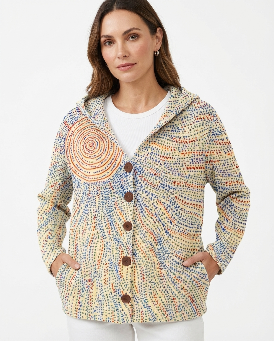 Van Delft Mode Elegantly Soft Cárdigan para Mujer