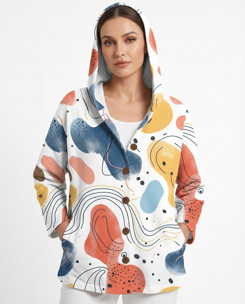 Van Delft Mode Elegantly Soft Cárdigan para Mujer