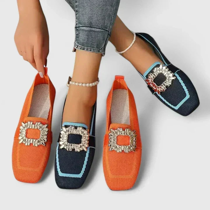 Rosa Mocasines Cómodos para Mujer