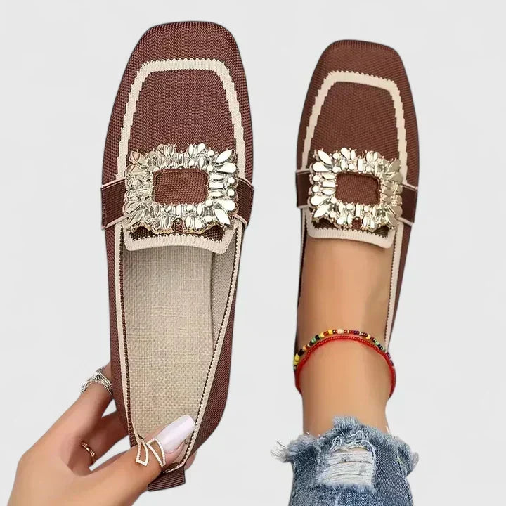 Rosa Mocasines Cómodos para Mujer