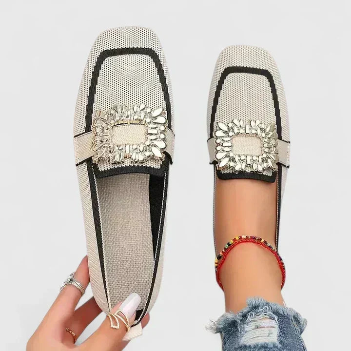 Rosa Mocasines Cómodos para Mujer