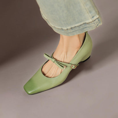 Delacroix Paris Chloé Zapatos Mary Jane con Lazo para Mujer
