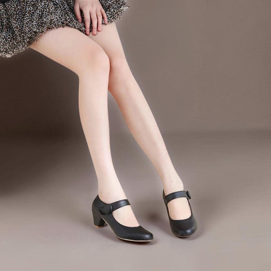Delacroix Paris Monique Zapatos Mary Jane con Tacón Bloque para Mujer