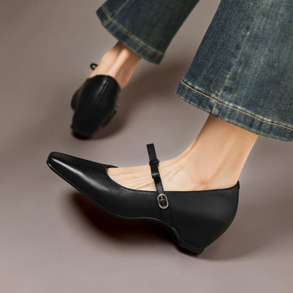 Delacroix Paris Chloé Zapatos Mary Jane con Lazo para Mujer