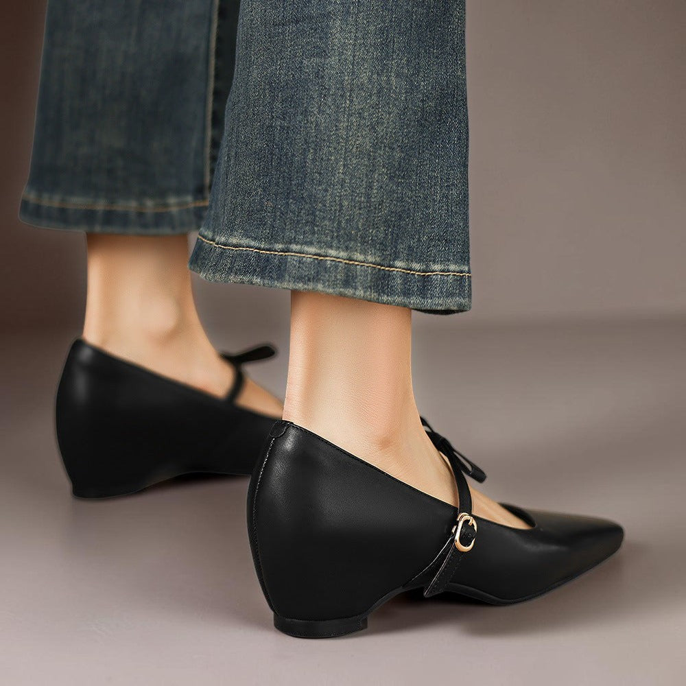 Delacroix Paris Chloé Zapatos Mary Jane con Lazo para Mujer