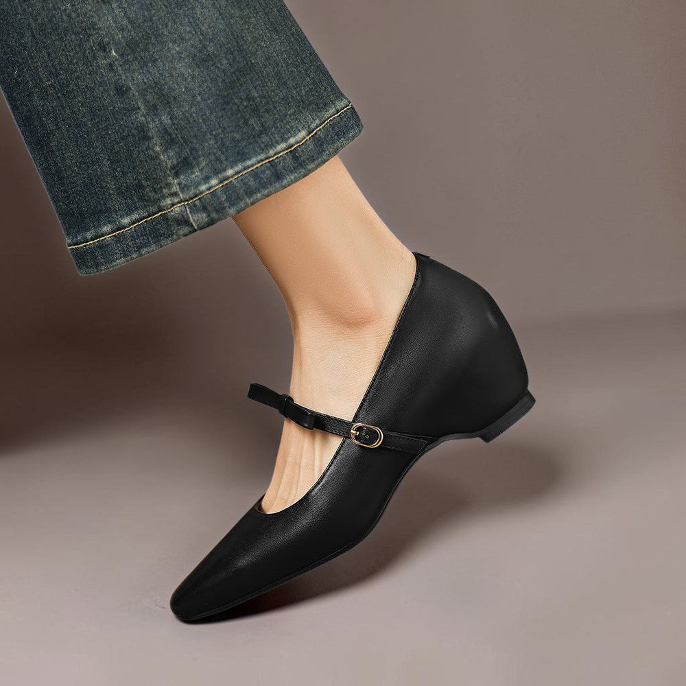 Delacroix Paris Chloé Zapatos Mary Jane con Lazo para Mujer
