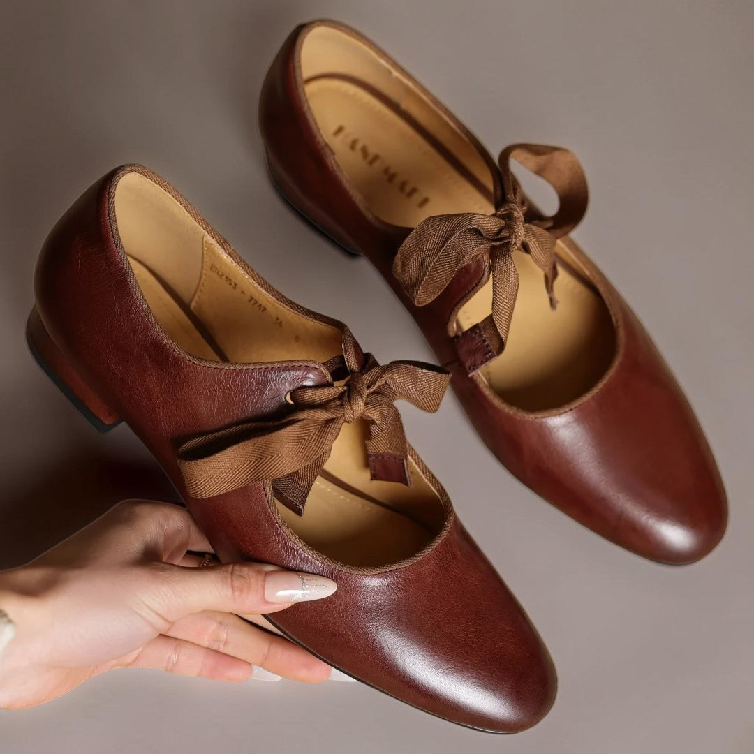 Delacroix Paris Sophie Bailarinas de Piel para Mujer