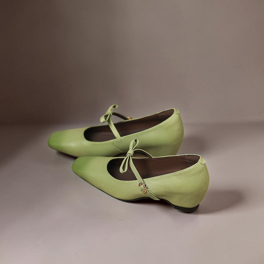 Delacroix Paris Chloé Zapatos Mary Jane con Lazo para Mujer