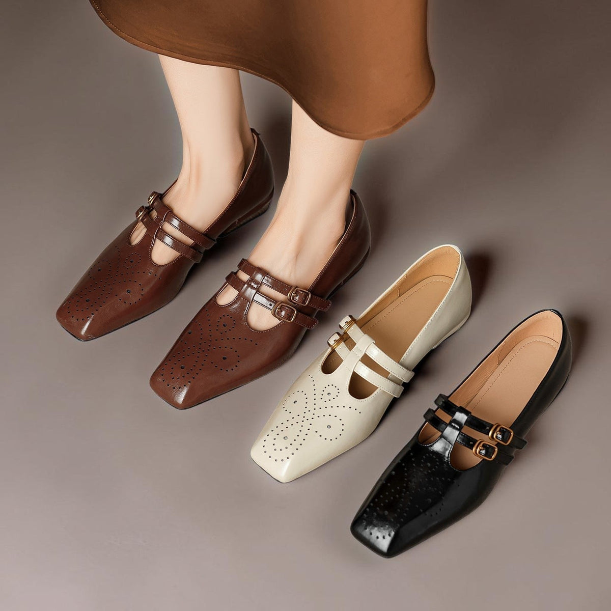 Delacroix Paris Pauline Zapatos Mary Jane para Mujer
