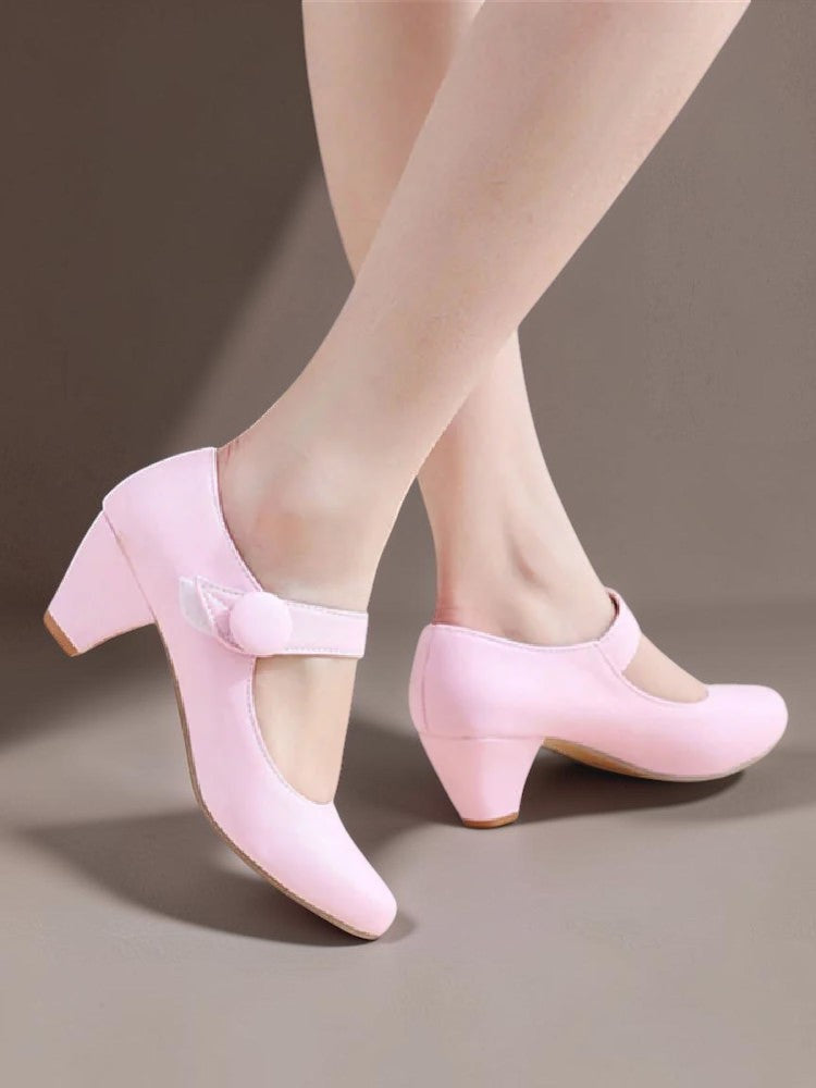 Delacroix Paris Monique Zapatos Mary Jane con Tacón Bloque para Mujer