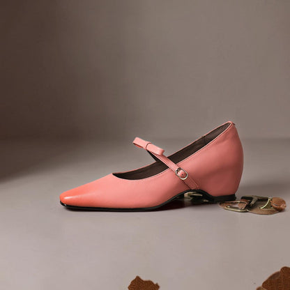 Delacroix Paris Chloé Zapatos Mary Jane con Lazo para Mujer