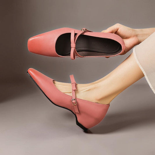 Delacroix Paris Chloé Zapatos Mary Jane con Lazo para Mujer