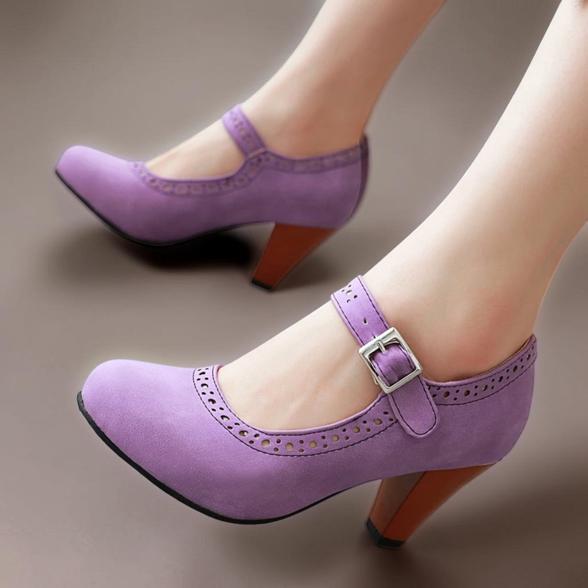 Delacroix Paris Margot Zapatos Mary Jane con Tacón para Mujer