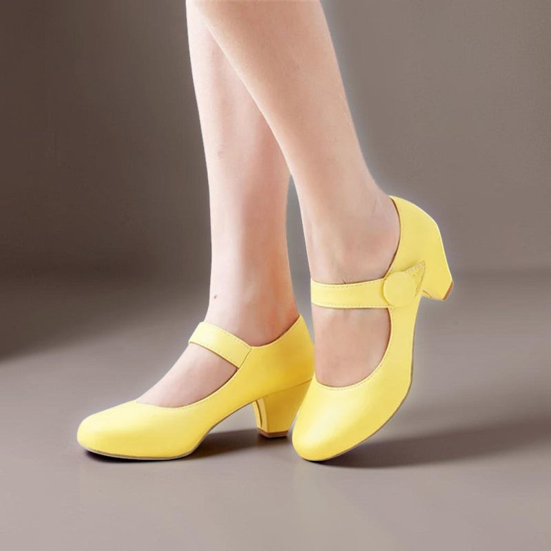 Delacroix Paris Monique Zapatos Mary Jane con Tacón Bloque para Mujer